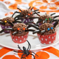 Trick or Treat—Spider Cupcakes