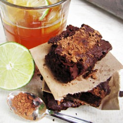 Dark & Stormy Brownies