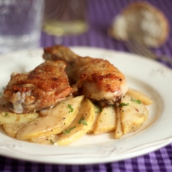 Fried Crispy Chicken w/ Quince