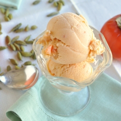 Cardamom Persimmon Ice Cream