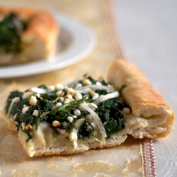 Spinach Goat Cheese Pizza