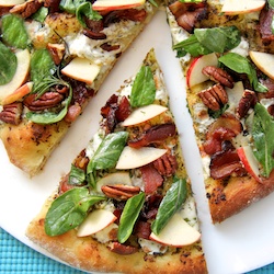 Pesto & Applewood Pizza with Arugula