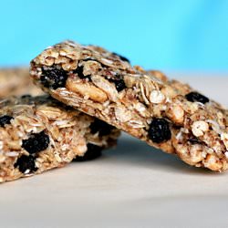 Chewy Blueberry Almond Granola Bars