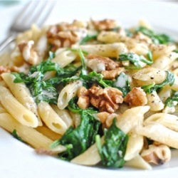 Penne with Arugula and Walnuts