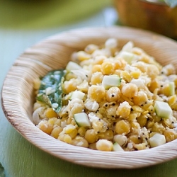 White Peas with Coconut and Mango