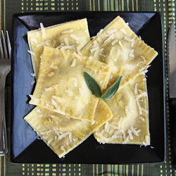 Pumpkin Goat Cheese Ravioli