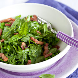 Green Herbs and Pea Salad