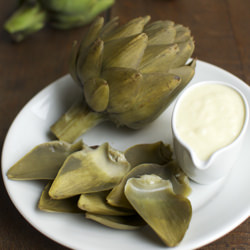 Artichokes with Garlic Mayonnaise