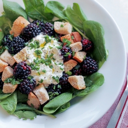 Blackberries and Cottage Cheese