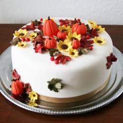 Fall Inspired Birthday Cake