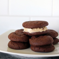 Chocolate Ice Cream Sandwich Cookie