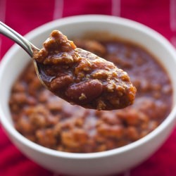 Sweet and Spicy Peach Turkey Chili