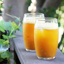 Pumpkin and Apple Cider Fizz