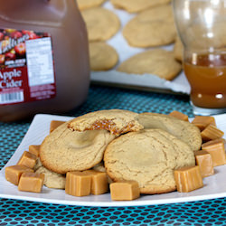 Caramel Apple Cider Cookies