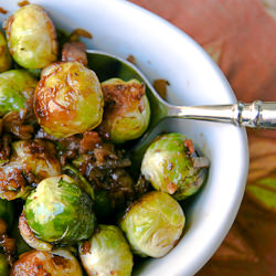 Balsamic Braised Brussels Sprouts