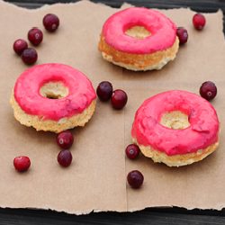 Cranberry Cornmeal Donuts