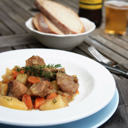 Pork Stew with Cider and Apples