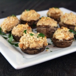 Garlic & Onion Stuffed Mushrooms