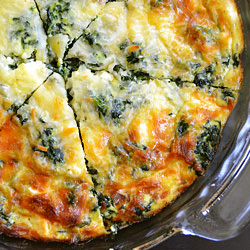 Spinach & Mushroom Quiche