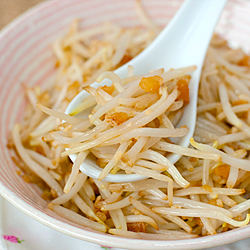 Bean Sprouts with Salted Fish