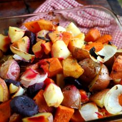 Roast Veggies with Quince