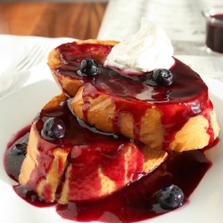 Blueberries and Cream French Toast