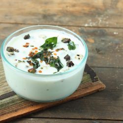 Fried Okra Yogurt Pachadi