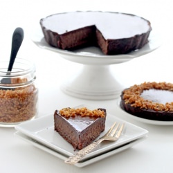 Triple Chocolate Praline Tart