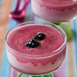 Frozen Blackberry Yogurt