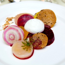 Beet Salad with Chèvre Frais