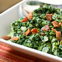 Creamed Spinach with Bacon