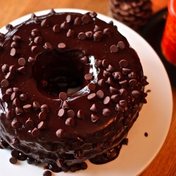 Giant Triple Chocolate Donut