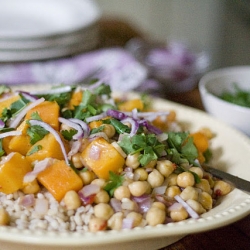 Butternut Squash over Farro