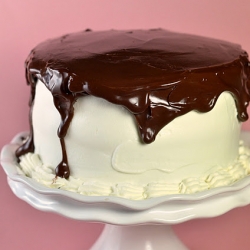 Banana Cream Tuxedo Cake