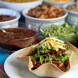 Tortilla Bowl Taco Bar