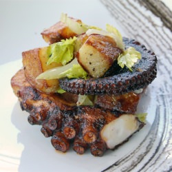 Grilled Octopus, Potatoes, Celery