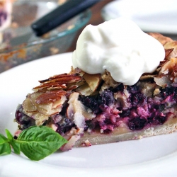 Blueberry Basil & Goat Cheese Pie