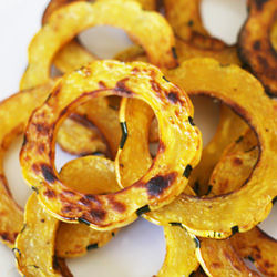 Roasted Delicata Squash Rings