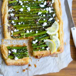 Asparagus Tart with Goat’s Feta