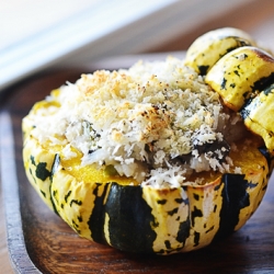 Risotto-Stuffed Sweet Dumpling Squash