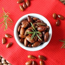 Spicy Rosemary Roasted Almonds