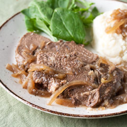 Beer-Braised Pot Roast with Onions