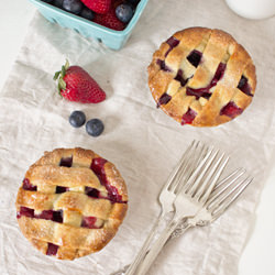 Mixed Berry Lattice Pies