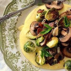 Polenta with Brussels Sprouts