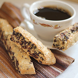 Hazelnut Cinnamon Chip Biscotti