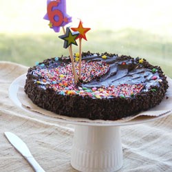 Cookie Cake with Chocolate Ganache