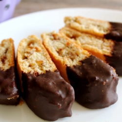 Dark Chocolate Mandel Bread