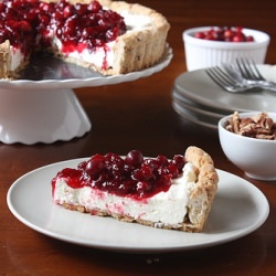 Cranberries and Cream Tart