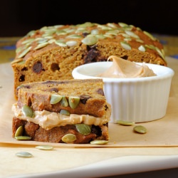 Low Fat Pumpkin Bread w/ Chocolate Chips