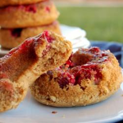 Cranberry Upside Down Doughnuts